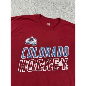 Colorado Avalanche Shirt Mens Large Red NHL Hockey Tee T-Shirt Colorado Hockey